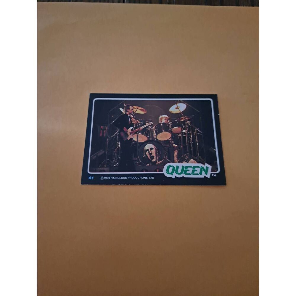 Vintage 1979 Raincloud Productions Queen Trading Card #41 Rock Band Memorabilia